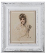 ARTIST UNKNOWN, (portrait of an Edwardian lady), facsimile print, signed in plate "Harrison Sister, 1909", ​63 x 55cm overall - 2