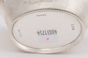 A sterling silver pierced basket, 19th/20th century, stamped "STERLING, 925, 1884", ​11cm high, 13cm wide, 130 grams - 2