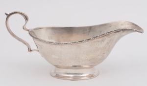 HARDY BROTHERS Australian sterling silver sauce boat, 20th century, ​19cm wide, 156 grams