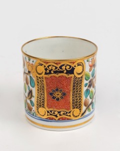 SPODE antique English porcelain coffee can, 19th century, stamped "Spode, 1220", ​6cm high, 8cm wide