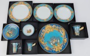 VERSACE "LES TRESORS DE LA MER" Rosenthal porcelain dinner place setting for one (10 pieces), in original boxes.