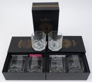 VERSACE "WHISKY" Rosenthal set of six glasses in original boxes,