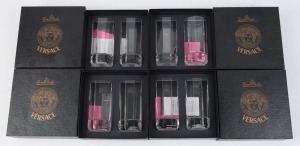 VERSACE "APERITIF" Rosenthal set of eight glasses in original boxes,