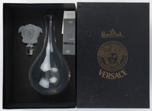 VERSACE "MEDUSA LUMIERE" Rosenthal glass carafe in original box, ​​​​​​​41cm high