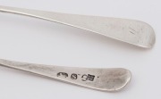 A pair of Georgian sterling silver mustard spoons, ​​​​​​​10.5cm long - 2