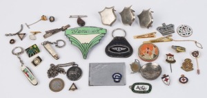 Assorted badges, medals, pocketknives and sundry items, (qty)