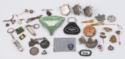 Assorted badges, medals, pocketknives and sundry items, (qty)