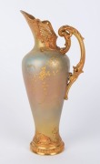 ROYAL WORCESTER antique English porcelain jug with fine gilded floral decoration, late 19th century, puce factory mark to base, ​​​​​​​31cm high - 2