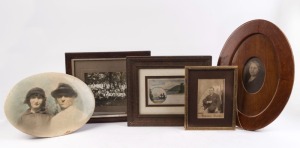 Five assorted framed prints and photographs, 19th and 20th century, the largest 35 x 25cm overall