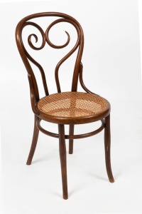 An antique Thonet bentwood dining chair, 19th century, 90cm high