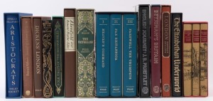 A FOLIO SOCIETY collection of hardcover books on English History - events, personalities, places, etc. (17 volumes).