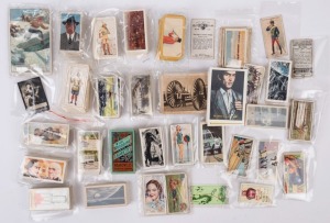 MISCELLANEOUS: sets, part-sets & odd cards covering various themes including Carreras 'Film & Stage Beauties' (real photos), also Caricatures, Garden hints, Household Hints, Military Uniforms, Royal Navy, Space, etc; condition variable, 1930s-70s era.  