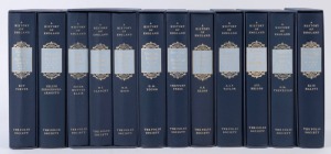 FERNANDEZ-ARMESTO, Felipe (Gen. Editor), A HISTORY OF ENGLAND, 12 Volume Folio Society set in slipcases; books as new. Blue cloth with gold gilt design on front cover, gilt lettering and light blue title block on spine. Navy top edge. (12 volumes).