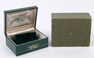ROLEX vintage watch box with original cardboard outer box, 20th century, ​​​​​​​13cm wide