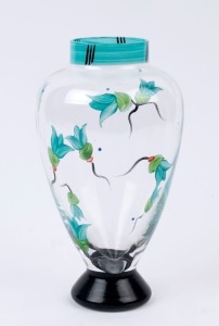 KOSTA BODA Paradise Collection Swedish art glass vase by Ulrica Hydman Vallien, ​​​​​​​signature to base, 21cm high