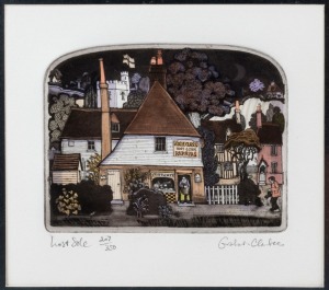 GRAHAM CLARKE (b.1941) Lost Sole, Limited Edition hand-coloured etching, titled, editioned 207/350 and signed in lower margin,15 x 17cm.