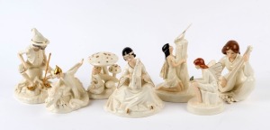 ROYAL DOULTON "The Enchantment Collection" group of seven porcelain statues