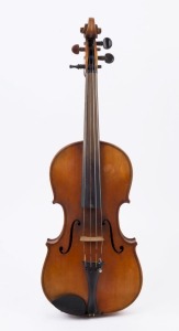 An antique violin in a hard case, German or Bohemian, late 19th early 20th century, ​​​​​​​65cm long