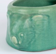 MELROSE WARE "Koala" bowl with green glaze, stamped "Melrose Ware, Australian", ​8cm high, 22cm wide - 2