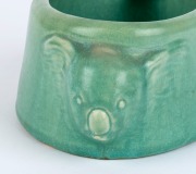 MELROSE WARE "Koala" bowl with green glaze, stamped "Melrose Ware, Australian", ​8cm high, 22cm wide - 3