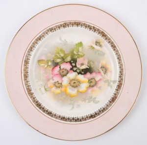 CLARICE CLIFF floral patterned dinner plate, circa 1930s, stamped "Clarice Cliff, Newport Pottery of England", 29cm diameter