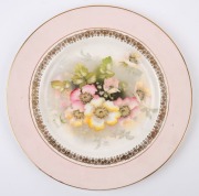 CLARICE CLIFF floral patterned dinner plate, circa 1930s, stamped "Clarice Cliff, Newport Pottery of England", 29cm diameter