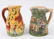 "WALTZING MATILDA" two musical porcelain jugs, English and Australian, mid 20th century, 22cm and 20cm high - 3