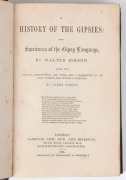SIMSON, Walter, A History of the Gipsies: With Specimens of the Gipsy Language, [Sampson Low, Son, and Marston; London, 1865], 1st edition, 575pp, green cloth and calf binding with ornated gilt decorations to spine. - 3