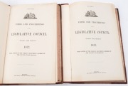 Victorian Legislative Council: two more examples of the 1872 volume, as above. (2). - 2