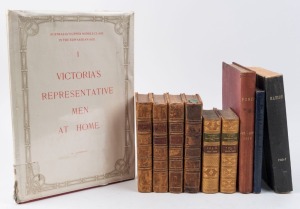 Various books including "History of the War in the Peninsular..." 2 vols. by Napier (1878); "Punch Vol.CL. January - June 1916"; "The Great Jubilee Book" (1951); "Victoria's Representative Men at Home"; "Nation" Magazine April 1960 - June 1967 bound volume; and several others. Mixed condition. (10 vols.).