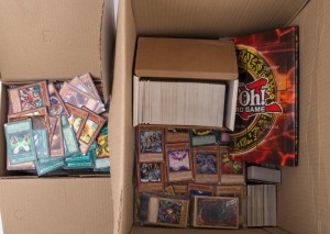 1996 KAZUKI TAKAHASHI - YU-GI-OH MANGA TRADING CARDS: Large accumulation of cards, many '1st editions', lots of duplication with heaps of potential with some of these cards retailing for $10 upwards, condition generally very good, early 2000s. Totally unc