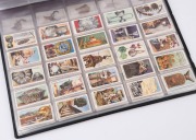 1900s-1930s British array of Wills or John Player cigarette cards with many largely complete or complete sets, with themes including aeroplanes, crests/arms, military uniforms & headdress, birds, wildlife, flowers, etc.; condition fair to VG. (1000+ cards - 4