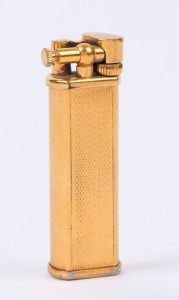 DUNHILL vintage cigarette lighter with gold plated finish, 20th century, ​​​​​​​6cm high