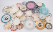 Assorted English porcelain dessert bowls, dishes, compote, jug etc. A/F (47 items), 20th century