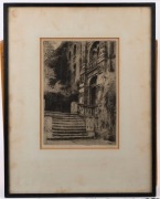 PAUL GEISSLER (1881 - 1965), Portal, 1920, etching, signed and dated in the plate, titled and signed in pencil in lower margin, 25.5 x 17cm. - 2