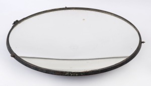 WWII 20" parabolic mirror, painted copper rim with supported wire mesh, marked "C. A. Parsons, 17.11.42", 50cm diameter