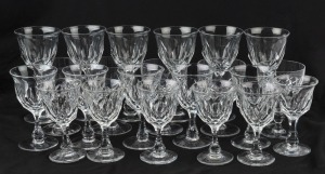 Assorted Webb English crystal glassware, 20th century, (22 items)