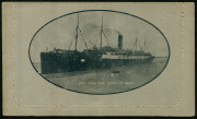 AUSTRALIA: Letter Cards: MILITARY VIEWS: 1914-18 (BW:LC27/M7C) 1d KGV Sideface perf.12&frac12;&nbsp; in black on Grey to Greenish-Grey Card, white interior, "Off for the Seat of War - A40 deleted" illustration, minor faults do not affect view side, unused, Cat $400.