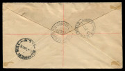 AUSTRALIA: Other Pre-Decimals: SOUVENIR COVER: 1931&nbsp;(SG121-22) 2d, 3d&nbsp;Kingsford Smith tied by 17 OCT 1932 "GOVT. HOUSE GARDEN FETE - SYDNEY" datestamp to&nbsp;souvenir cover addressed to Summer Hill,&nbsp;provisional black & blue R-label #281,&nbsp;another strike of thi - 2