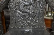 An antique Chinese carver chair with carved dragon motif, 19th century, 104cm high, 65cm across the arms - 8