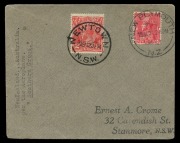 AUSTRALIA: Aerophilately & Flight Covers: 13 Jan. 1934 (AAMC.350) Australia - New Zealand cover, flown aboard the third Trans-Tasman flight in the "Southern Cross" with Kingsford Smith, Taylor, Pethybridge and Stannage making up the crew. Postmarked on de