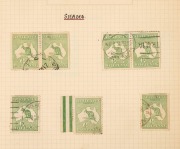 AUSTRALIA: General & Miscellaneous: ROOS & KGV HEADS COLLECTION: mostly used with small range of Roos to 2/- incl. 3rd Wmk 1/- blocks of 4 (3); bulk of value in KGV Heads to 4d with plenty of annotated varieties incl. Single Wmk 1d Reds noting "Run 'N'", - 2