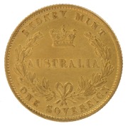 Coins - Australia: Sovereign: QUEEN VICTORIA - SYDNEY MINT TYPE II/SYDNEY MINT REVERSE: 1863, aUnc, and rare thus. - 2