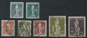 GERMANY: WEST BERLIN: 1949 (SG.B54-B60) 75th Anniversary of UPU 12pf to 2Dm set, fine used, Cat. &pound;440