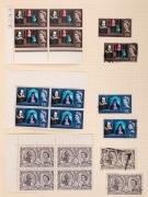 GREAT BRITAIN: 1963-88 collection in three volumes with pre-decimal commemoratives 1963 FFH to 1964 Shakespeare in blocks of 4 (each 2 units **), 1964-70 most sets mint & used with a few mint multiples & hand-addressed FDCs, basic range of Machins to &pound;1 m - 3