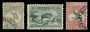 AUSTRALIA: 1913-48 collection, mostly used with range of Roos to CofA 5/- (CTO), 10/-, &pound;1 & &pound;2, KGV Heads to 1/4d, 6d Engraved used, KGV commemoratives complete mint and/or used incl. 5/- Bridge CTO, 5/- to &pound;1 Robes Thick Paper MUH & used, Arms set mint (