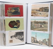 POSTCARDS - EGYPT: single volume collection of mostly older (1900s-1940s) coloured cards mostly from larger settlements including Alexandria, Cairo, Heliopolis, Port Said, Port Tawfiq, Suez and Thebes, with lots of town views, native scenes, animated stre - 2