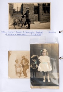 POSTCARDS - MISCELLANEOUS: 1900s-1990s two volume collection of postcards and photographic oddments, one volume with many real-photo images including GB Fish Market view annotated "c.1900-1905, Fish Market, Hull or Grimsby", c.1920s showing uniformed Automobile Association officer with pushbike, 1960s image of Rolling Stones; also Australia Charters Towers (Qld) real-photo images (4, one on metal!) of residents, 1908 image of Lord Charles Beresford postmarked KATOOMBA (NSW),