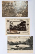 POSTCARDS - AUSTRALIAN STATES - NEW SOUTH WALES: Collection in two volumes with an&nbsp;approximate 60/40 split of earlier and later (post 1960) cards, with a good selection of Sydney cards including Dr Sheldon's magnetic liniment advertising on a view of Dunb - 2
