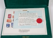 Medallions & Badges: STERLING SILVER REPLICAS - AUSTRALIA: 1988 The "Australian Collection" of gold plated silver stamp replicas in presentation case, total weight of 464gr of 925/1000 silver. - 3